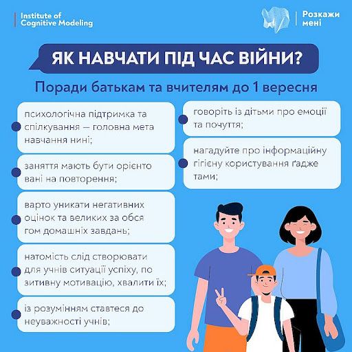 Поради батькам і вчителям під час військового стану